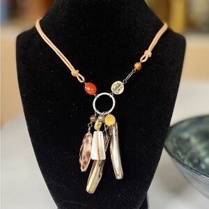 Silpada Orange and Cream Necklace Elegant Jewelry